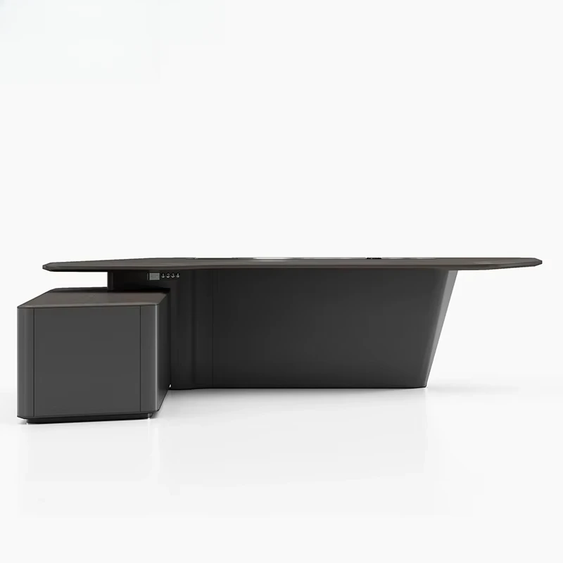 Office Tech Management - Bentuk L Dengan Laci Manajer Perabot