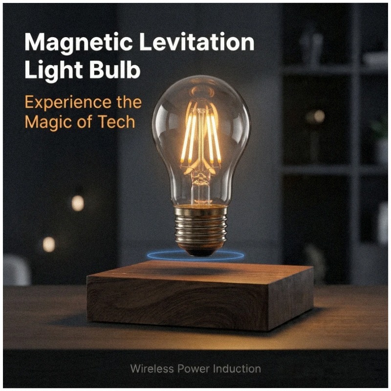 Office Tech Products - Lampu Meja LED Nirkabel Mengambang dengan