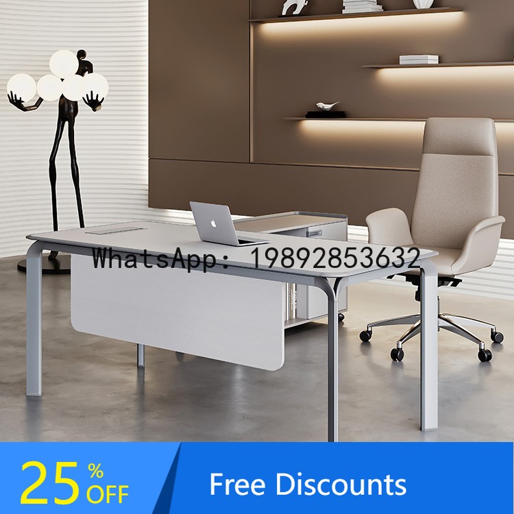 Office Tech Management - Meja Kantor YFY, Meja Manajer, Sederhana