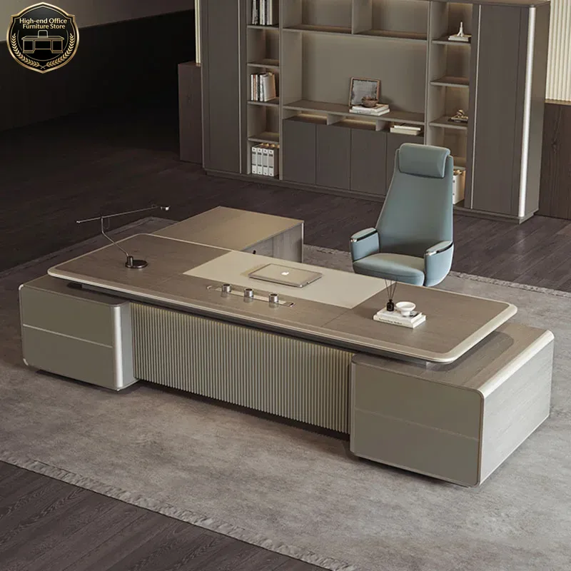 Office Tech Setup - Meja Gaming L Boss untuk Rumah,
