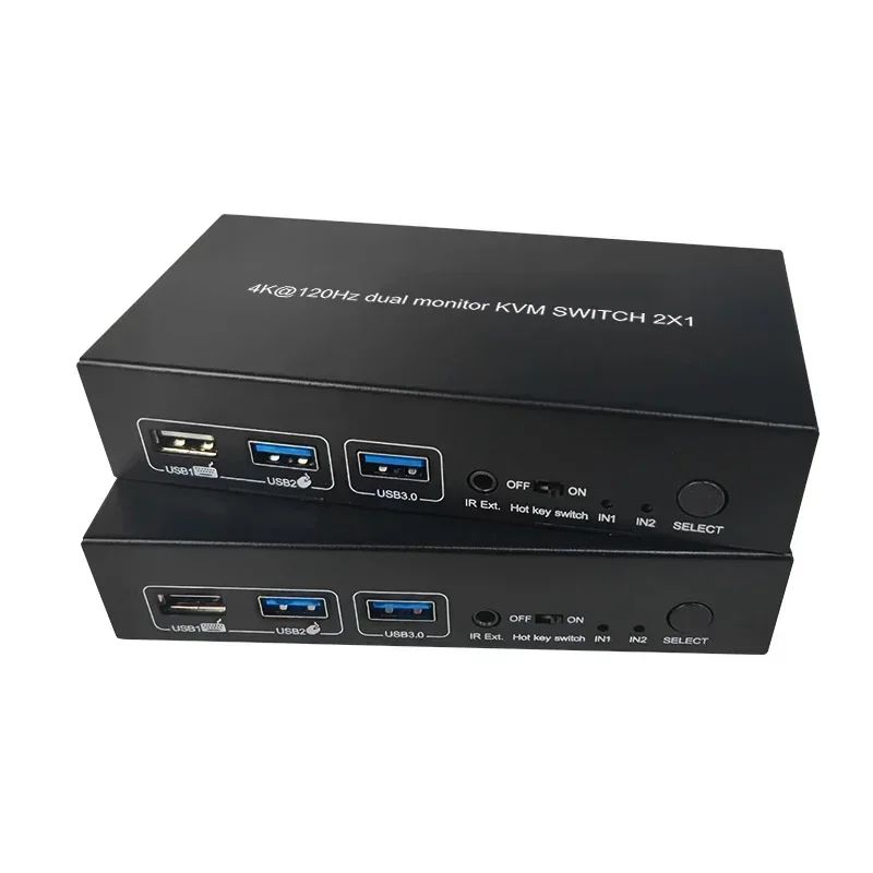 Kvm Switch Dual Monitor - Tersedia 8K@60Hz 4K@120Hz HDMI USB 3.0