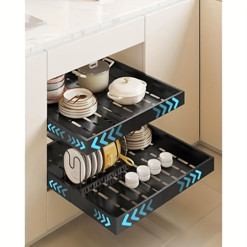 Server Rack Shelf - Rak Penyimpanan Dapur Organizer Baki Tarik