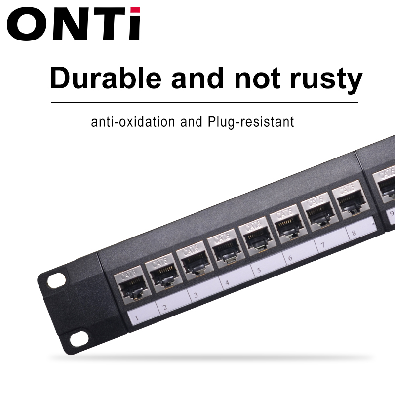 ONTi 19in 1U Rak 24 Port CAT6  - Server Rack Shelf ulasan dan harga