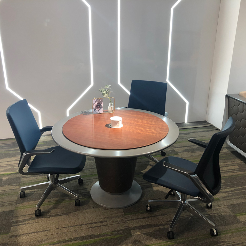 Meja Rapat Kantor Bulat Kecil  - Office Tech Management ulasan dan harga