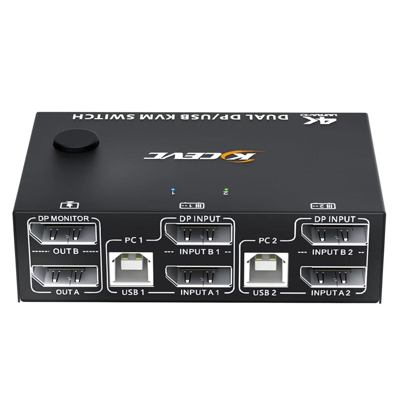 KCEVE 8K Dual Monitor KVM Swit - Kvm Switch Dual Monitor ulasan dan harga