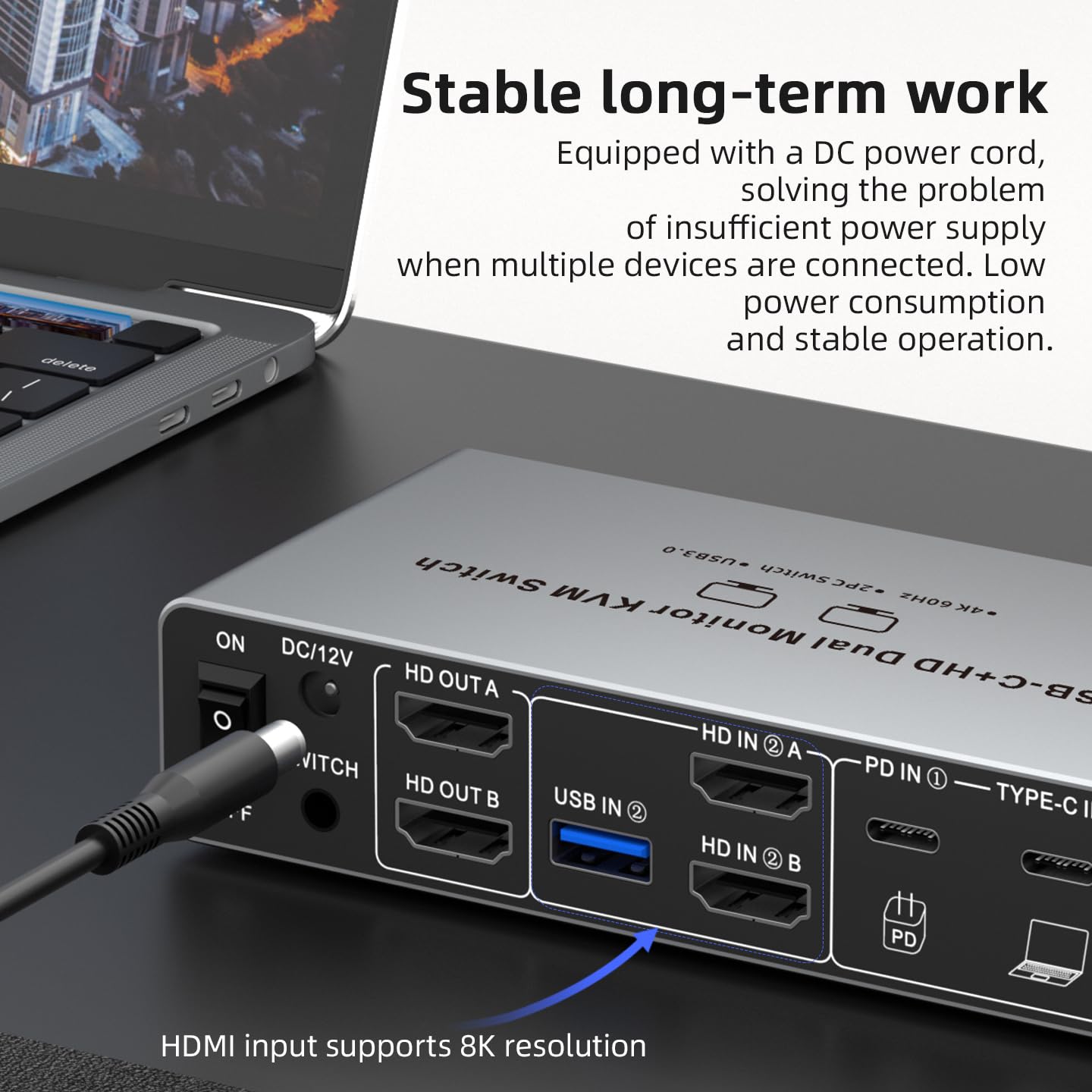Switch KVM USB C HDMI DP 2 Mon - Kvm Switch Dual Monitor ulasan dan harga