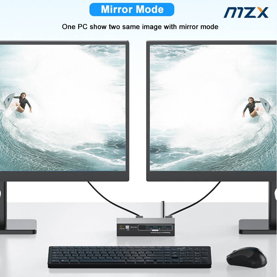 MZX KVM Switch 2 Monitor Ganda - Kvm Switch Dual Monitor ulasan dan harga