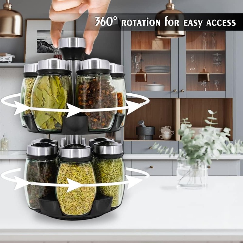 Rak Bumbu Putar dengan Stoples - Server Rack Shelf ulasan dan harga