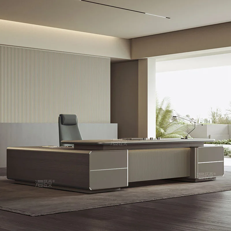 Meja Gaming L Boss untuk Rumah - Office Tech Setup ulasan dan harga