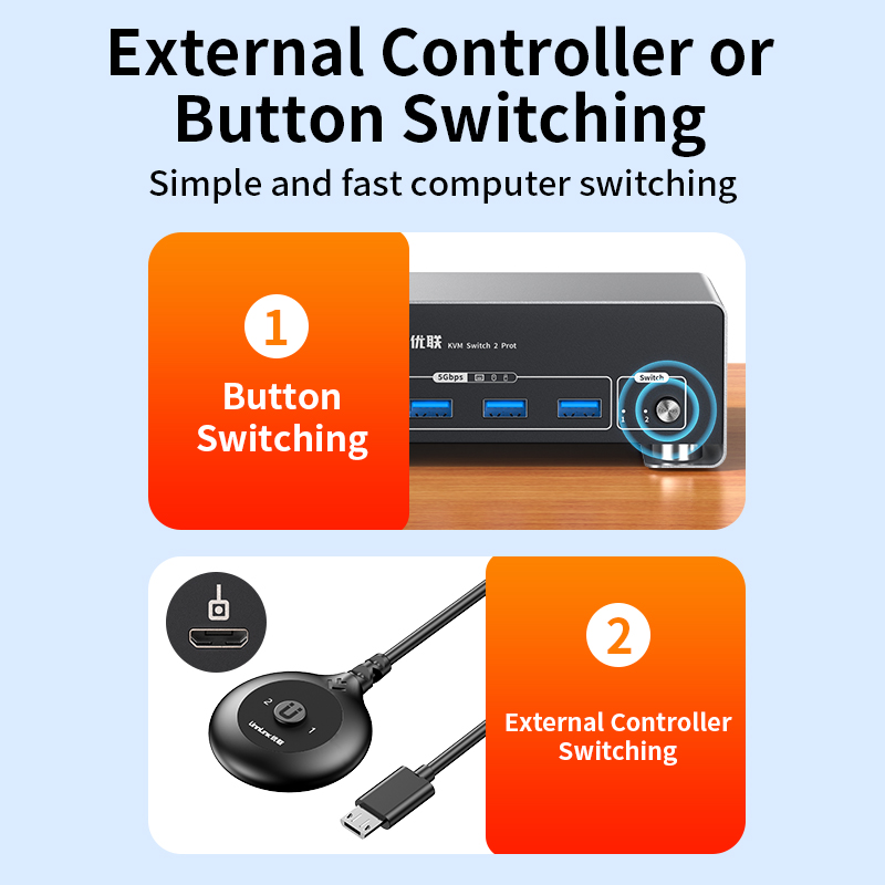 Switch KVM Monitor Ganda Unnli - Kvm Switch Dual Monitor ulasan dan harga